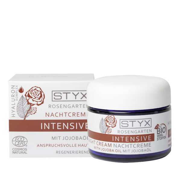 20131 Rosengarten INTENSIVE Nachtcreme GES 50ml Styx Rosengarden Κρέμα Νύχτας με Τριαντάφυλλο & Υαλουρονικό Οξύ 50ml