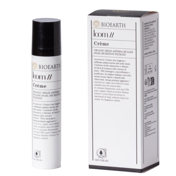 BioEarth Loom Κρέμα Ανάπλασης με 79% Έκκριμα Σαλιγκαριού, 50ml