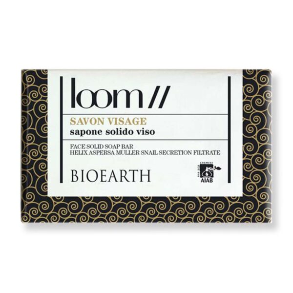 loom soap BioEarth Loom Σαπούνι προσώπου Loom με έκκριμα σαλιγκαριού 2% 150gr
