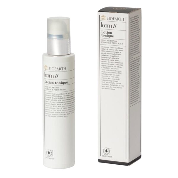 lotion BioEarth Loom Λοσιόν Προσώπου με 79% έκκριμα σαλιγκαριού 200ml