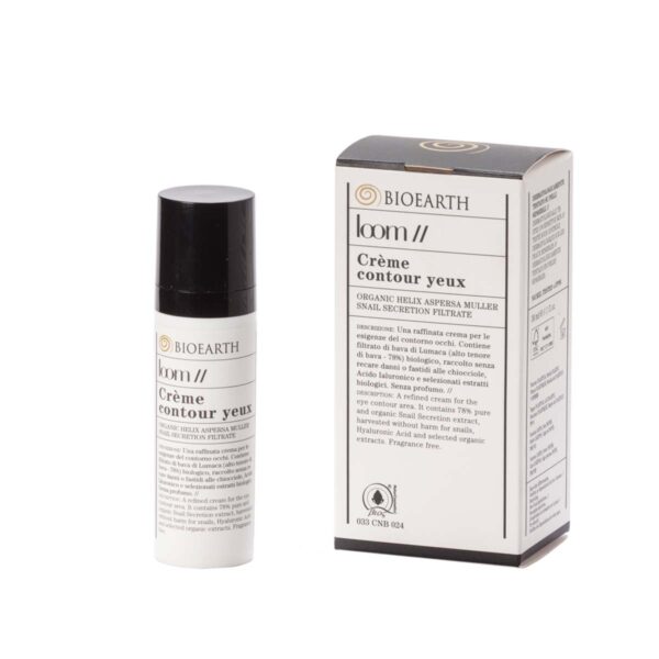 BioEarth Loom Κρέμα Ματιών με 78% Έκκριμα Σαλιγκαριού, 30ml