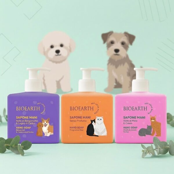 Προσφορά BioEarth Yγρά Σαπούνια Χεριών 3 τεμ. for Animal Lovers
